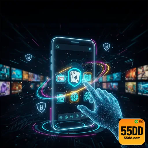 Imagem do App06 do site 55dd mostrando uma interface moderna e intuitiva para melhorar sua experiência digital.