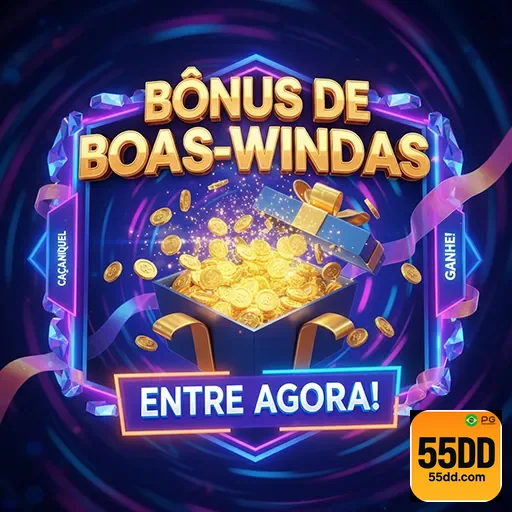 Imagem de bônus de boas-vindas em casino online na 55dd